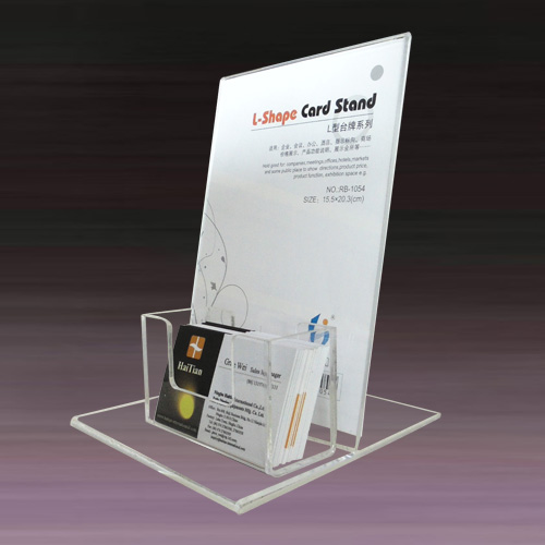 Flyer Holder with Business Card Box